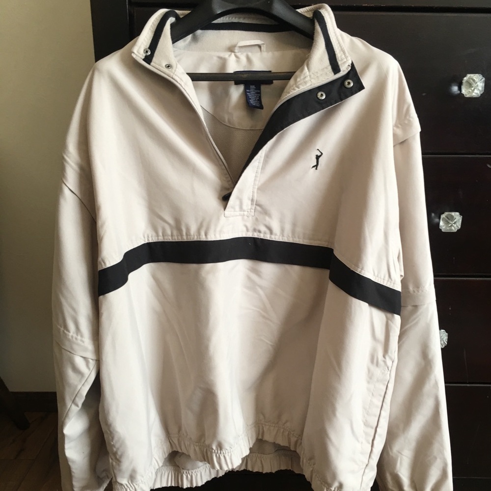 Men’s PGA TOUR Tan Convertible Sleeve Golf Jacket